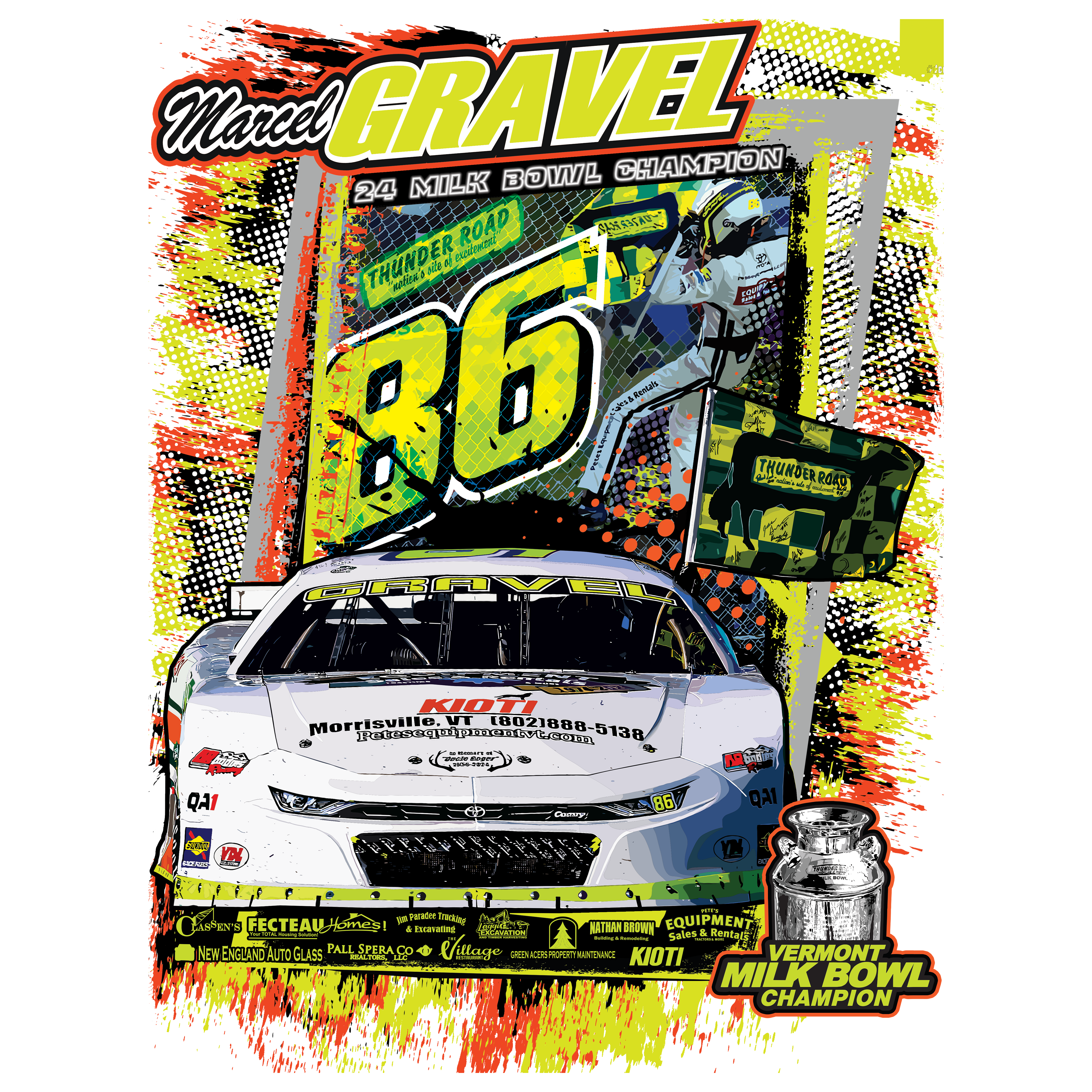 Marcel Gravel Milk Bowl Champion