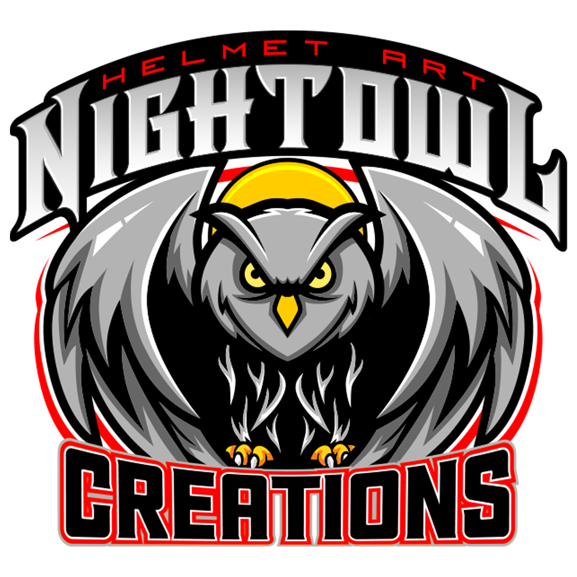 Night Owl Creations - Helmet Art