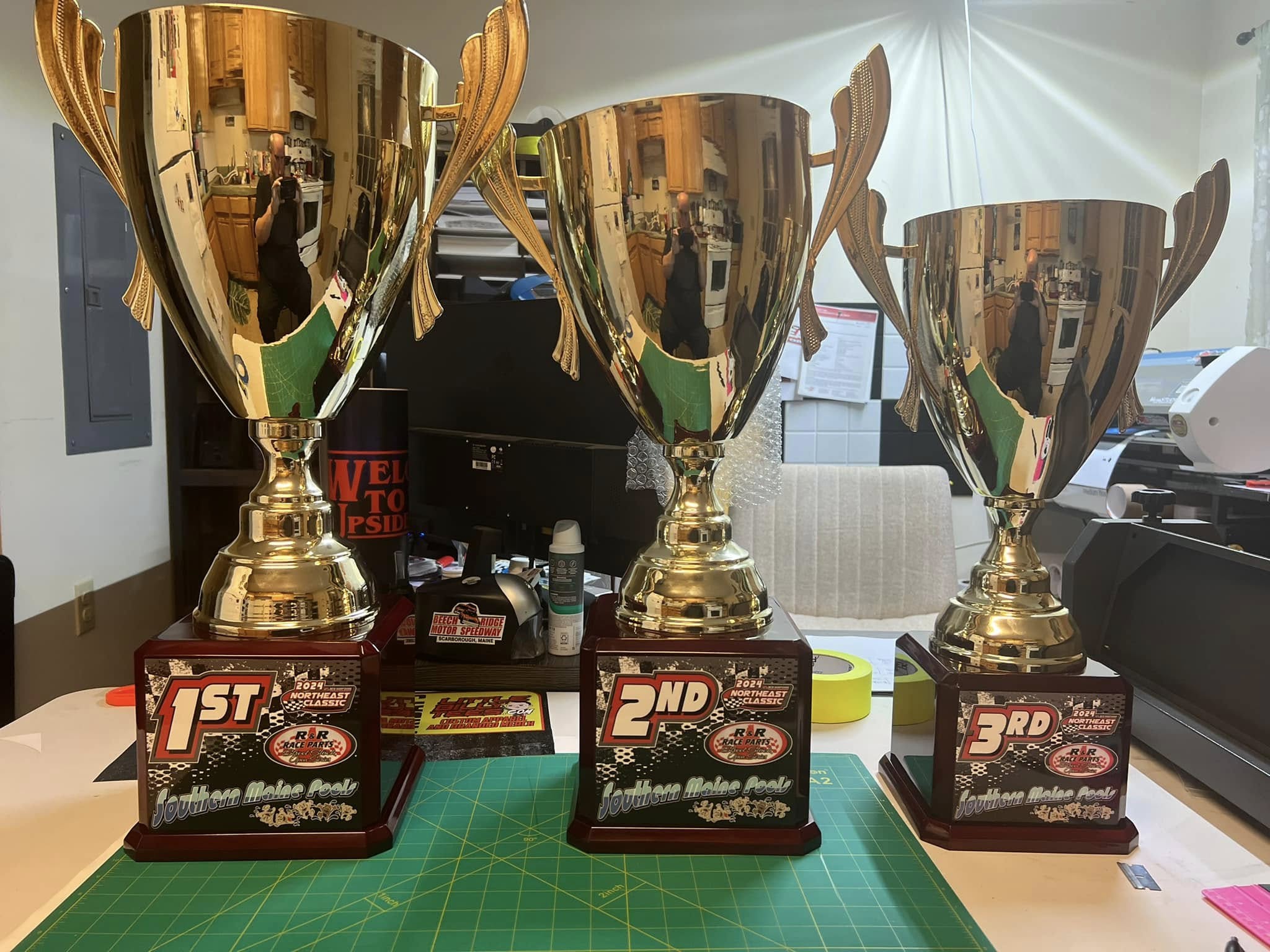 Custom race trophies